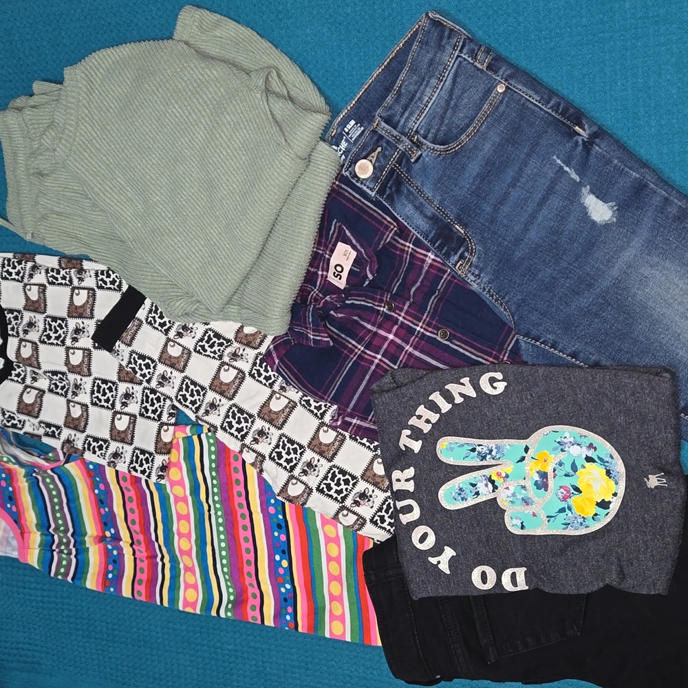 Girls 7-8 Lot!! Hanna Andersson, Abercrombie Kids, Cat & Jack, Bamboo